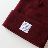 That's A Gimme™ Burgundy Beanie - White Patch