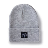 That's A Gimme™ Gray Beanie - Black Patch