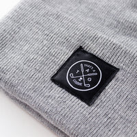 That's A Gimme™ Gray Beanie - Black Patch