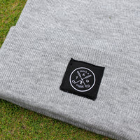 That's A Gimme™ Gray Beanie - Black Patch