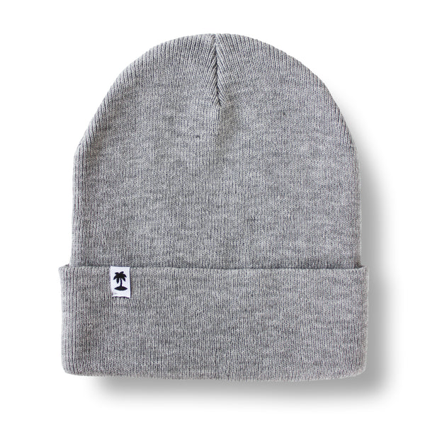 That's A Gimme™ Gray Beanie - Palm Patch