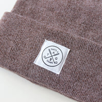 That's A Gimme™ Heathered Mauve Beanie - White Patch