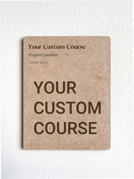 Custom Golf Course Map | Custom Golf Course Maps | Custom Golf Decor and Gifts